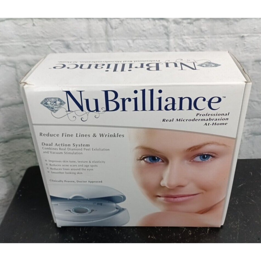 NuBrilliance Professional Home Microdermabrasion AntiAging Skin Face Care Kit